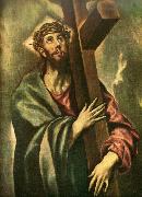 El Greco christ bearing the cross oil painting artist